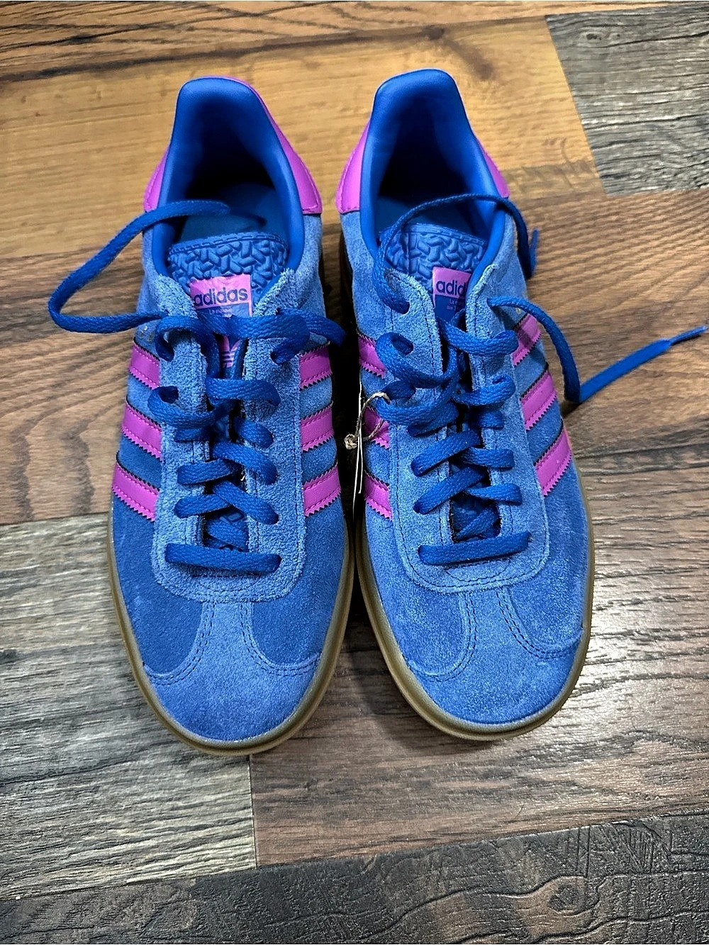 adidas Gazelle Sneakers Blue & Purple US 6.5 New